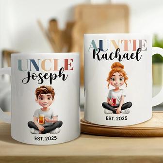 Mom Dad Auntie Uncle Pregnancy Announcement Custom Mug - Thegiftio UK