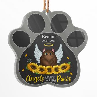Angels Have Paws Personalized Ornament - Memorial Gift - Thegiftio UK