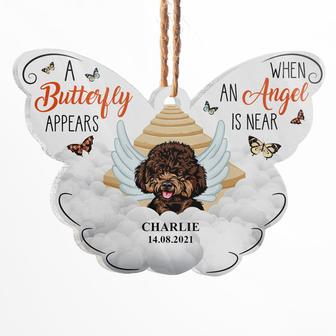A Butterfly Appears An Angel Is Near Custom Ornament - Gift - Thegiftio UK