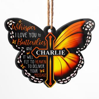 Whisper I Love You To A Butterfly Personalized Ornament - Thegiftio UK