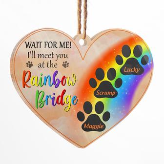 I'll Meet You At The Rainbow Bridge Personalized Ornament - Thegiftio UK