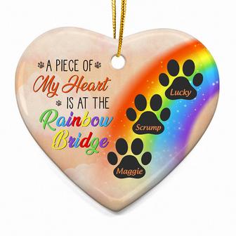 A Piece Of My Heart Custom Ornament - Memorial Gift - Thegiftio UK