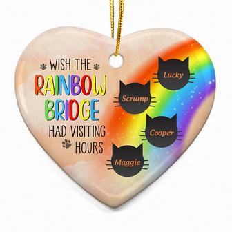 Wish The Rainbow Bridge Had Visiting Hours Custom Ornament - Thegiftio UK