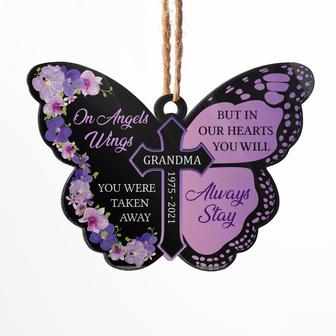 On Angels Wings You We're Taken Away Personalized Ornament - Thegiftio UK