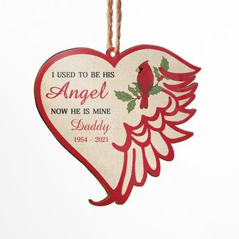 I Used To Be His Angel Personalized Ornament - Memorial Gift - Thegiftio UK