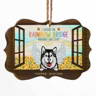I Crossed The Rainbow Bridge Personalized Ornament - Gift - Thegiftio UK