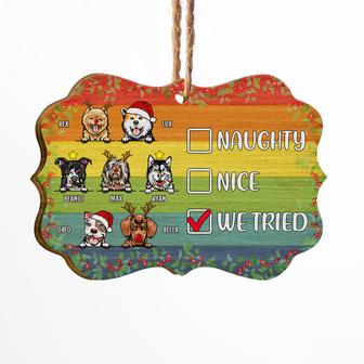 We Tried To Be Nice Custom Ornament - Gift for Dog Lovers - Thegiftio UK