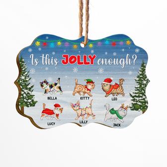 Is This Jolly Enough Personalized Ornament - Cat Lovers Gift - Thegiftio UK