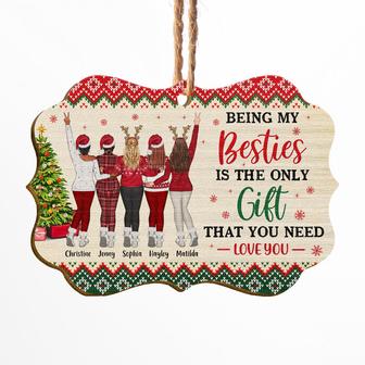 Best Friends Being My Bestie Custom Ornament - Gift for BFF - Thegiftio UK