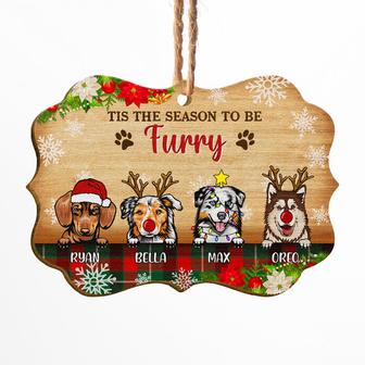 Tis The Season To Be Furry Personalized Ornament - Dog Gift - Thegiftio UK