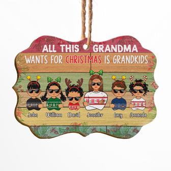Family All Grandma Wants Custom Ornament - Gift for Grandma - Thegiftio UK