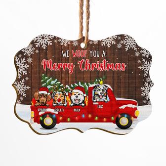 We Woof You A Merry Christmas Personalized Ornament - Thegiftio UK