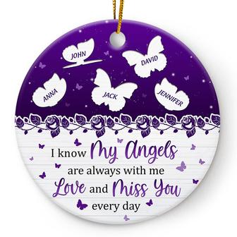 Miss You Everyday Personalized Ornament - Memorial Gift - Thegiftio UK