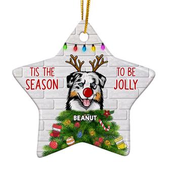 Tis The Season To Be Jolly Custom Ornament - Pet Lovers Gift - Thegiftio UK