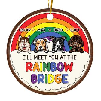 Meet You At The Rainbow Bridge Personalized Ornament - Gift - Thegiftio UK