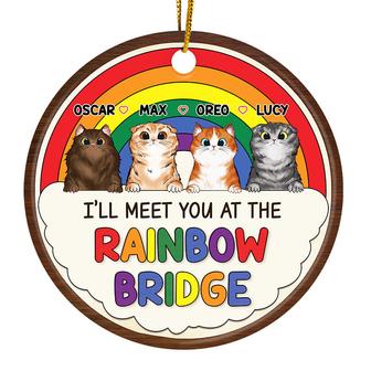 Meet You At The Rainbow Bridge Personalized Ornament - Gift - Thegiftio UK