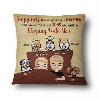 Couple Partner And Dogs Insist On Sleeping With You Custom - Thegiftio UK