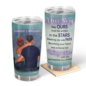 Couple Falling In Love Custom Tumbler - Gift for Couple - Thegiftio UK