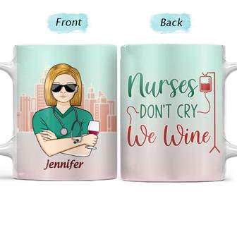 Nurses Don't Cry We Wine Custom Mug - Gift for Nurses - Thegiftio UK