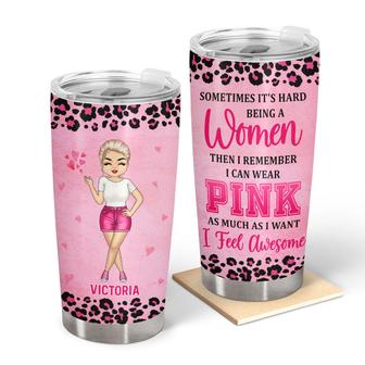Chibi Girl I Can Wear Pink Custom Tumbler - Gift for Women - Thegiftio UK