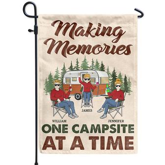 Camping Family Making Memories Personalized Flag - Gift - Thegiftio UK