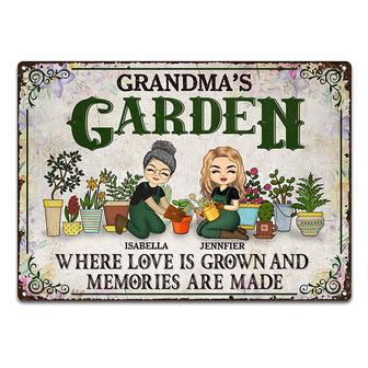 Gardening Where Love Is Grown Custom Metal Sign - Thegiftio UK