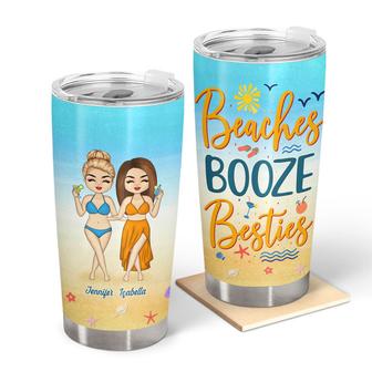 Friendship Beaches Booze Besties Custom Tumbler - Gift - Thegiftio UK