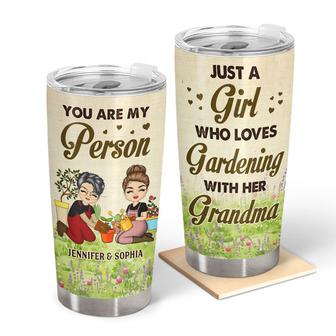 A Girl Who Loves Gardening Custom Tumbler - Gift for Family - Thegiftio UK