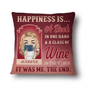 Chibi Girl A Book In One Hand Custom Pillow - Gift for Women - Thegiftio UK