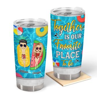 Together Is Our Favorite Place To Be Custom Tumbler - Thegiftio UK