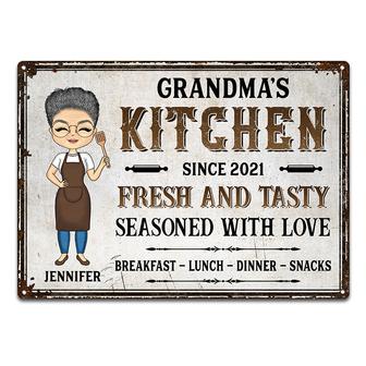 Mom Antie Grandma's Kitchen Personalized Metal Sign - Gift - Thegiftio UK