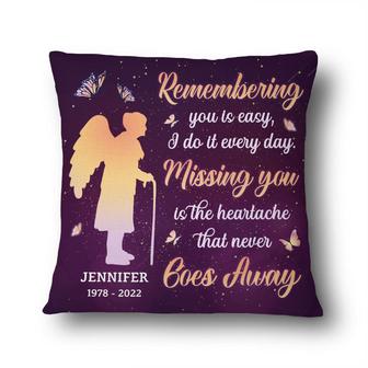 Missing You Personalized Pillow - Gift for Family Memorial - Thegiftio UK