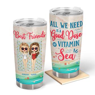 Vitamin Sea Custom Tumbler - Gift for Best Friends - Thegiftio UK