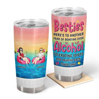 Bestie Bonding Over Alcohol Custom Tumbler - Gift for Bestie - Thegiftio UK