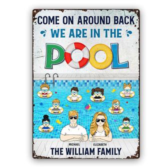 Family We Are In The Pool Personalized Metal Sign - Gift - Thegiftio UK