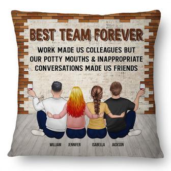 Best Team Forever Personalized Pillow - Gift for Besties - Thegiftio UK