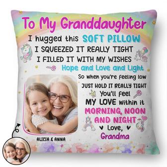 Custom Photo Grandma Hugged Pillow - Gift For Granddaughter - Thegiftio UK