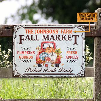 Autumn Farm Fall Market Custom Metal Sign - Farm Decor Gift - Thegiftio UK