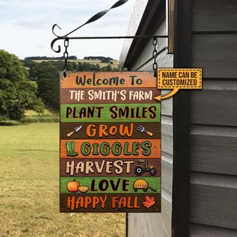 Autumn Sign Fall Harvest Custom Metal Sign - Gift for Farm - Thegiftio UK