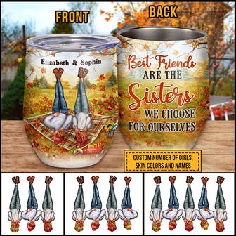 Autumn Bestie Choose Custom Wine Tumbler - Gift for BFF - Thegiftio UK