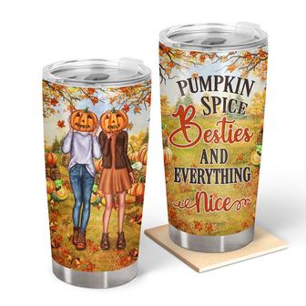 Autumn Pumpkin Bestie Custom Tumbler - Gift for BFF - Thegiftio UK