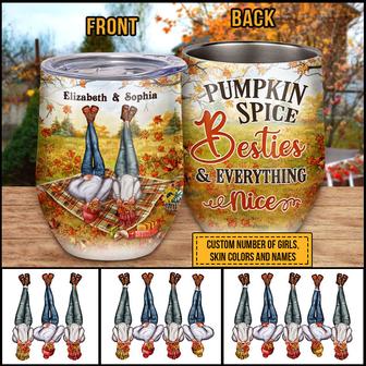 Autumn Bestie Pumpkin Spice Custom Tumbler - Gift for BFF - Thegiftio UK