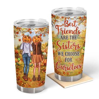 Autumn Pumpkin Bestie Choose Custom Tumbler - Gift for BFF - Thegiftio UK