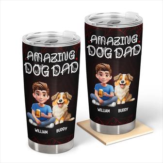Amazing Dog Dad Dog Mom Custom Tumbler - Gift for Dog Lovers - Thegiftio UK
