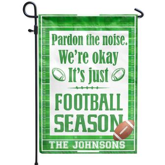 American Football Pardon The Noise Personalized Flag - Gift - Thegiftio UK