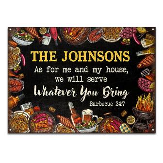 As For Me And My House Custom Metal Sign - Gift for Home - Thegiftio UK