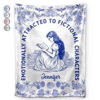 Attracted To Fictional Characters - Personalized Fleece Blanket, Sherpa Blanket - Thegiftio UK