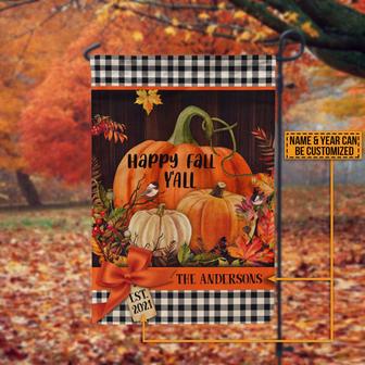 Autumn Happy Fall Y'all Custom Flag - Thanksgiving Gift - Thegiftio UK