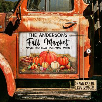 Autumn Market Apples Custom Metal Sign - Fall Gift - Thegiftio UK