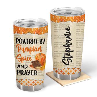 Autumn Pumpkin Spice Prayer Custom Tumbler - Gift for All - Thegiftio UK